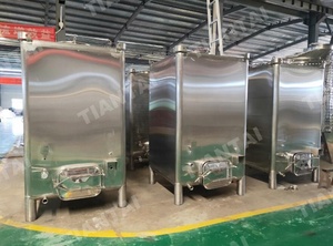 ถังหมักไวน์สแตนเลสขนาด 500 ลิตร พร้อมมอเตอร์ควบคุมด้วย PLC และถังแรงดันสำหรับควบคุมอุณหภูมิและความดันอัตโนมัติ - Product Image 4