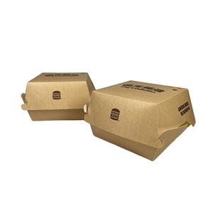 Venta al por mayor Mdonalds French Fried Chips hamburguesa caja de embalaje de comida rápida impresión personalizada papel Kraft embalaje de alimentos hamburguesa caja de hamburguesa - Product Image 3