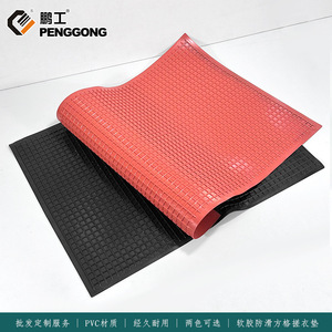 Anti Slip Mat Rubber Checkered Rectangle Bath Mat Non Slip For Bathroom Floor Protection - Product Image 5
