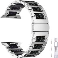 Bracelet de montre en acier inoxydable, bracelet en métal massif, bracelet de remplacement pour montre intelligente, compatible avec Apple Watch, fabricant OEM