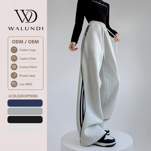 <span class=keywords><strong>Pantaloni</strong></span> sportivi Casual da <span class=keywords><strong>donna</strong></span> <span class=keywords><strong>pantaloni</strong></span> larghi a vita alta e Slim dritti Casual con un senso di Design <span class=keywords><strong>pantaloni</strong></span> della <span class=keywords><strong>tuta</strong></span> Casual a righe - Product Image 1