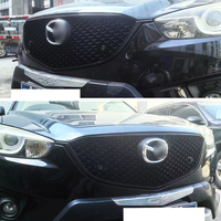 Grille de voiture CX-5 de haute qualité avec un design sportif en nid d'abeille, grille de ventilation de pare-chocs noire brillante