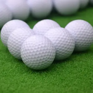 Özel Logo kişiselleştirilmiş baskılı toplu sürüş aralığı 3 katmanlı uygulama eğitimi Golfball Balles Golf topları