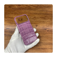 Étui pour iPhone 18 17 Pro Max en cuir d'alligator/crocodile véritable, de haute qualité, exotique, conçu sur mesure, avec aimant