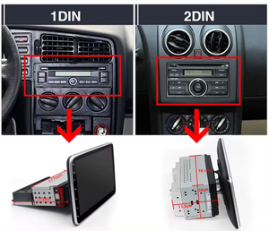 Stereo layar berputar universal, 9.10.1 inci 2 mobil - Product Image 5