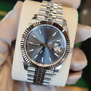 Factory Hot Selling Luxury Men's & Ladies' 41mm Gray Mechanical Sport <b>Watch</b> Customized 20mm Stainless Steel Band Hidden Clasp - Product Image 2