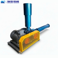 Blower Roots Industri AC 380V 18.5KW Hemat Energi untuk Tangki Pengolahan Lumpur Limbah