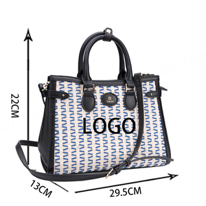 Bolsos de mano Clásicos de moda personalizados para mujer bolsos de mano con cierre de cremallera y Asa superior de lujo de alta calidad de cuero PU - Product Image 3