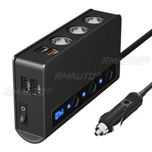 Cargador de Coche SLW002 de 180W con 4 Puertos USB, Carga Rápida QC3.0, Adaptador de Enchufe Divisor de 12V/24V - Product Image 1