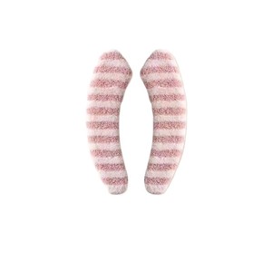 Funda para asiento de inodoro a rayas, de felpa gruesa, impermeable, para uso en otoño e invierno - Product Image 5