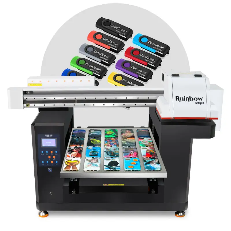 La più recente macchina da stampa per carta UV a1a2 a3 stampante a colori di dimensioni 5070 su custodie per telefoni stampante a base piatta uv in vetro
