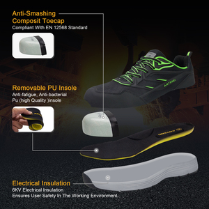 ANTENG Zapatos <span class=keywords><strong>de</strong></span> Seguridad KPU Superior Ancho Compuesto Toe Aislamiento Eléctrico Protección del Pie Antideslizante PARA EL <span class=keywords><strong>Trabajo</strong></span> Eléctrico <span class=keywords><strong>DE</strong></span> LA Planta <span class=keywords><strong>de</strong></span> Energía - Product Image 4