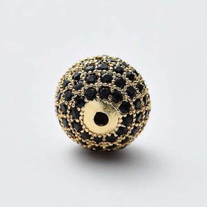 Accessories Jewelry Findings <strong>Brass</strong> Round <strong>Beads</strong>, Cubic Zirconia CZ Micro Pave Gold Plating <strong>Brass</strong> <strong>Beads</strong> for Jewelry Making