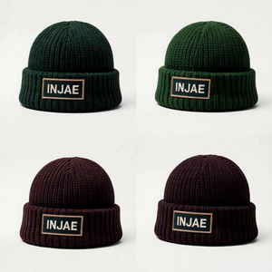Wholesale Custom Logo Unisex High Quality Plain Blank Dyed Solid Color Winter <b>Hat</b> <b>Cap</b> Acrylic Knitted Cuffed Beanie - Product Image 4