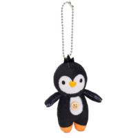 Porte-clés pendentif mini pingouin mignon en peluche, petit animal en peluche, jouet en peluche, breloque de sac personnalisable avec logo, cadeau