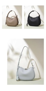 Nuova Borsa Sottospalla in Vera Pelle Morbida Estate 2026, Chiusura con Zip Minimalista, Versatile Borsa a Tracolla da Donna - Product Image 2