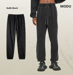Tùy Chỉnh Cao-Eo Rắn Màu Sắc Giản Dị Quần Thoải Mái Thẳng Quần Thoáng Khí Lụa In Harem Jogger Quần Người Đàn Ông - Product Image 1