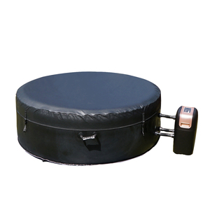 Jacuzzi <span class=keywords><strong>gonflable</strong></span> Portable pour l'extérieur, produit de Massage, <span class=keywords><strong>rond</strong></span>, pour 3 ou 4 personnes, avec 120 Jets d'air, couvercle, pompe, 2 filtres - Product Image 2