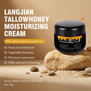 Crème naturelle au suif et à la cire d'abeille pour réparer les rides et l'éclat - Tous types de <span class=keywords><strong>peau</strong></span>, retient l'hydratation, améliore la clarté de la <span class=keywords><strong>peau</strong></span> - Product Image 2