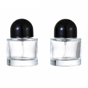 Wholesale Custom Logo <b>30ml</b> 50ml 100ml Round Fancy Empty Clear Glass <b>Perfume</b> <b>Bottle</b> Screw Cap Custom Heat Transfer Printing - Product Image 1