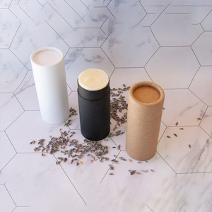 Tube en papier kraft écologique pour baume à <span class=keywords><strong>lèvres</strong></span> et déodorant |   Emballage biodégradable et recyclable avec logo personnalisé - Product Image 1