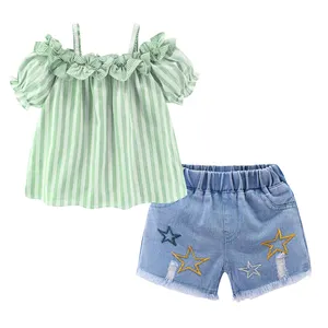 Pantaloncini per bambini Set Toddler Girls Fashion 2 pezzi vestiti abiti estivi Set di abbigliamento Boutique per bambini