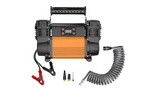 Compresseur d'air à double cylindre 12V haute performance pour gonflage de pneus de voiture avec moniteur de pression des pneus et manomètre numérique 150 PSI