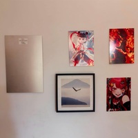 Set Magnet Perekat Lembaran Magnetik Karet Lunak untuk Poster Logam, Kit Pemasangan Dinding Aman untuk Poster Aluminium