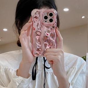 Sang Trọng <span class=keywords><strong>3D</strong></span> Electroplated Thiên Thạch Mô Hình Điện Thoại Trường Hợp Đối Với iPhone 13 14 15 16 17 Pro Max Glossy Laser Chống Sốc Bumper Mềm Bìa - Product Image 3