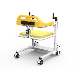 Waterdichte materiaal handbediende krukhefstoel voor patiëntentransfer, verstelbare hoogte voor bedtransfer, verpleging, 150 kg draagvermogen, model - Product Image 1