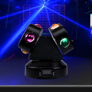 Productos de luz de escenario LED Matrix Light Beam Efecto estroboscópico 2 Head Beam Light Control DMX512 - Product Image 3