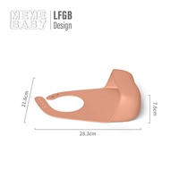 Bavoirs d'alimentation pour bébé en silicone souple facile à nettoyer Attrape-nourriture Nordic Tiny Manner Silicone Waterproof Baby Bib