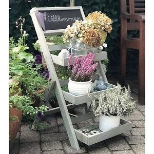 Macetero Clásico <span class=keywords><strong>de</strong></span> <span class=keywords><strong>Madera</strong></span> para Exteriores, Soporte Decorativo para Macetas, Estante para Plantas <span class=keywords><strong>de</strong></span> Jardín, Elegante Jardinera Exterior - Product Image 3