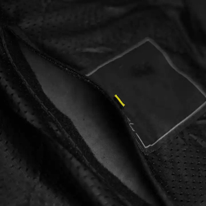 Blouson de moto imprimé avec protections intégrées, en polaire, certifié CE, confortable et protecteur, noir, pour la ville - Product Image 5