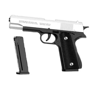 Iyi satış 2024 tam otomatik güvenli yumuşak kurşun silah çocuk çocuğun çekim oyunu Metal oyuncak tabanca 1911 yumuşak kurşun silah
