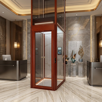 Lift Rumah Tinggal untuk Villa dan Apartemen dengan Desain Modern, Lantai PVC, Struktur Kompak, dan Perawatan Mudah