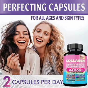 Cápsulas <span class=keywords><strong>de</strong></span> Colágeno con Vitamina C y <span class=keywords><strong>Beneficios</strong></span> Antioxidantes para la Piel Radiante y el Crecimiento del Cabello en Mujeres Adultas - Product Image 5