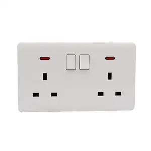 Wholesale made in china double-connected one-open universal three-hole type european electric wall switching power supply