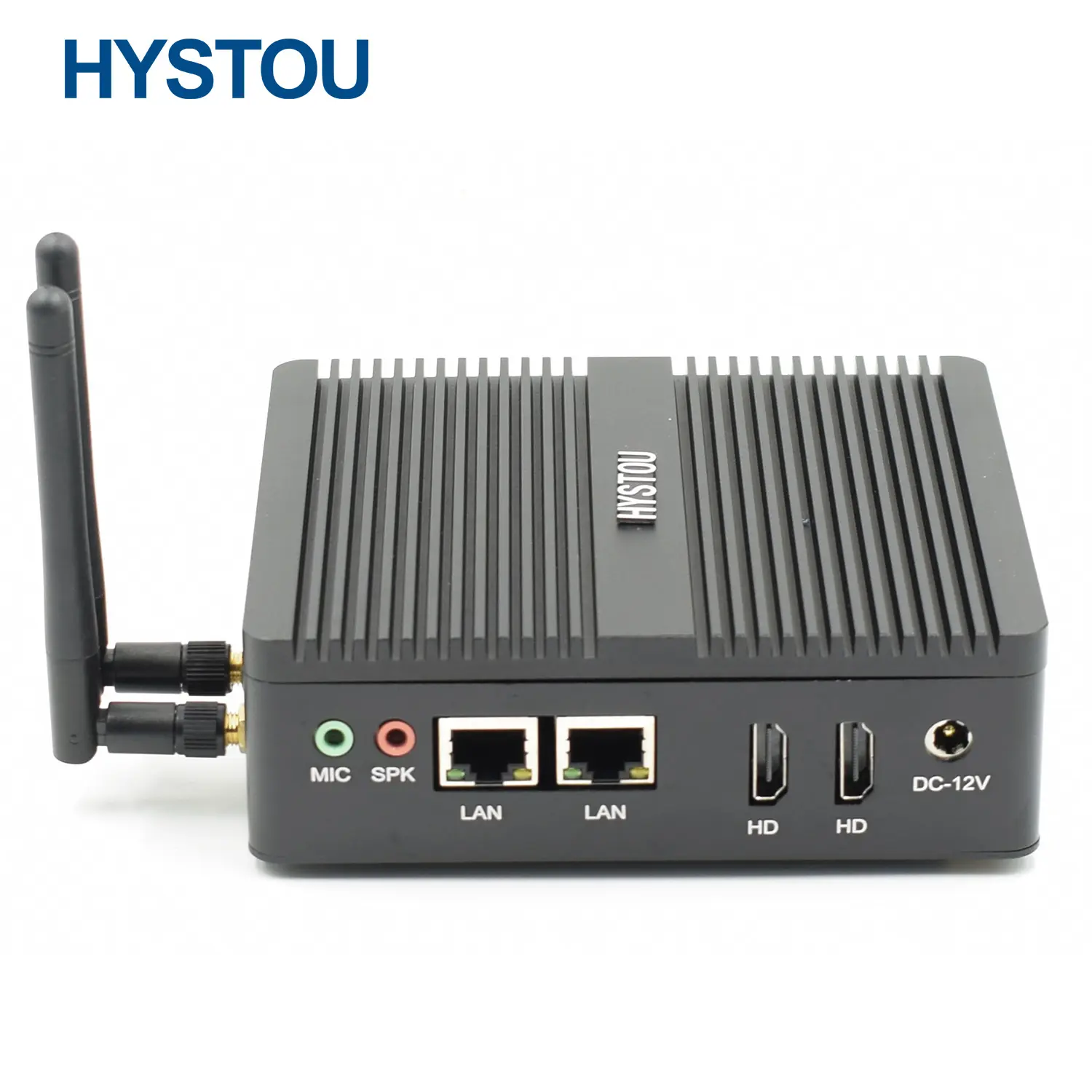 HYSTOU Không Quạt Công Nghiệp Mini PC N3160 Win 10 Linux Dual NIC Pfsense RJ45 LAN WiFi Router Micro Máy Tính