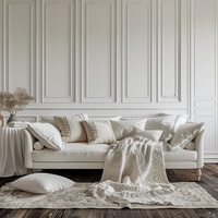 Panneaux de lambris en bois de style français Senger Luxury, sans joint, imperméables et résistants à l'humidité pour la décoration intérieure
