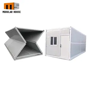CHINA Small Modular Prefabricated Portable Foldable Homes 20ft 40ft Office Folding Modular Tiny Container Casa House