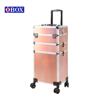Table à ongles Portable professionnelle avec roues bureau détachable 3 couches organisateur de maquillage grande capacité beauté