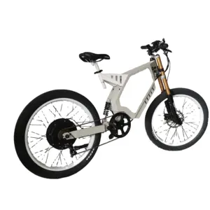 超轻2023最新电动自行车21英寸隐藏电池电动自行车8000瓦自行车电动最大速度120千米/小时