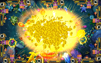 TigerFuns Bull Fight Fish Game Software & Table for 4/6/8/10 Players 110V/220V for Amusement Centers