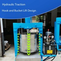 WILK Hydraulische Cassave Wortelgroenten Ontwateringspers Handmatig Bediende Elektrische Motor 52L 500mm Slag Separator Fruitkern