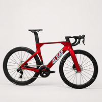Vélo de course sur route en fibre de carbone 4LEAF, vente en gros directe d'usine, 24 vitesses, frein à disque hydraulique Shimano UT Di2, OEM CE
