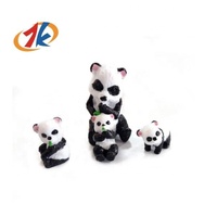 Figuras de Animales de Juguete de Plástico, Miniaturas Realistas de Vaca, Cerdo, Panda y Perro, Juguetes Promocionales para Niños