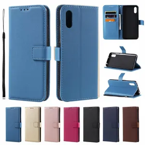 Warna-warni Tali Domba Dompet Kulit Case Kartu Slot Berdiri Flip Penutup Kantong untuk Redmi NOTE 9 9A 9C Xiaomi Redmi NOTE 10 Pro CC9 Pro