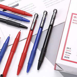 Deli Ballpoint Pen 0.7Mm Push Button Office School Use Multi Colored Plastic Body 36 Pack - Product Image 3
