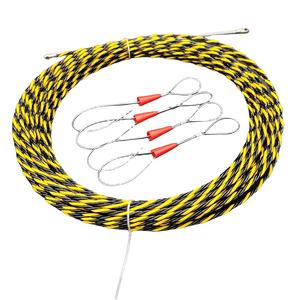 <span class=keywords><strong>Precio</strong></span> de fábrica Dia 4,5mm * 20m de largo Amarillo y Negro Extractor de cable eléctrico PET trenzado de 3 cables Cinta de pescado con resorte guía - Product Image 5